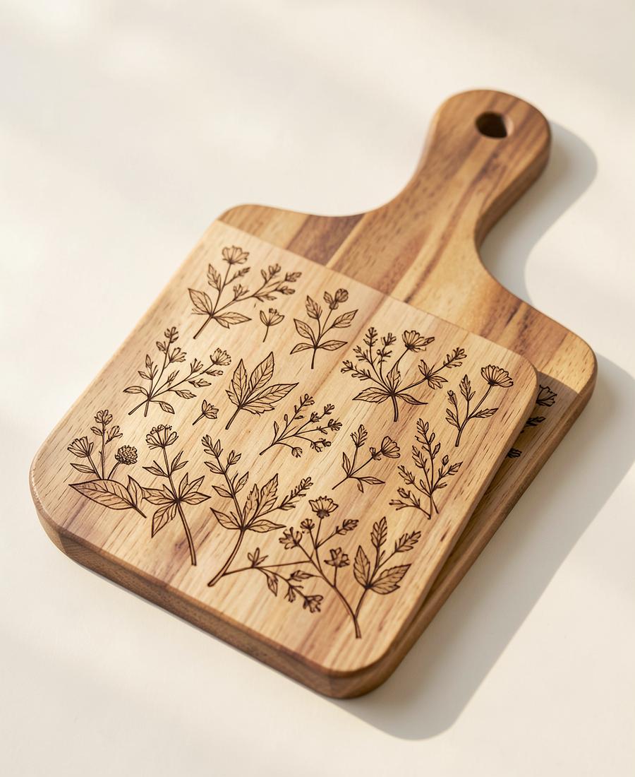 Utensílios gravados